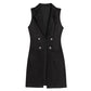 💎 Gratis verzending Dames Mouwloze Longline Blazer – Elegante Open Voorkant & Verfijnde Pasvorm 🤍
