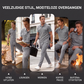 🔥Gratis verzending✈️Herenset van wafeltjesgebreide kleding: top met korte mouwen en broek
