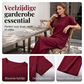 Set van top met asymmetrische zoom en wijde pijpen broek