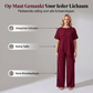 Set van top met asymmetrische zoom en wijde pijpen broek