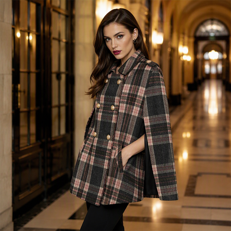 🔥Gratis verzending✈️Vintage geruite capejas voor dames