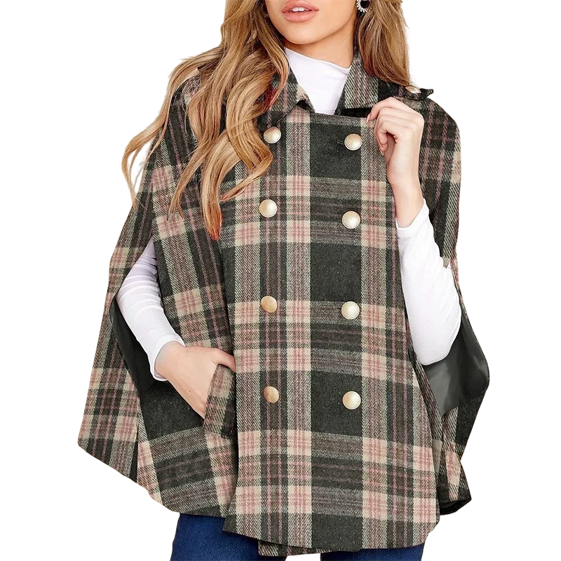 🔥Gratis verzending✈️Vintage geruite capejas voor dames