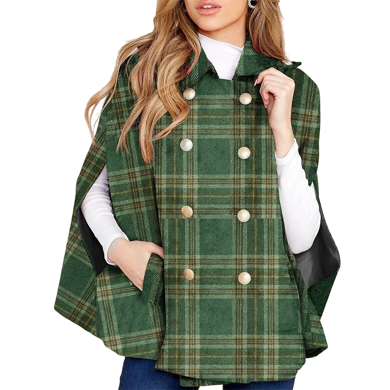 🔥Gratis verzending✈️Vintage geruite capejas voor dames