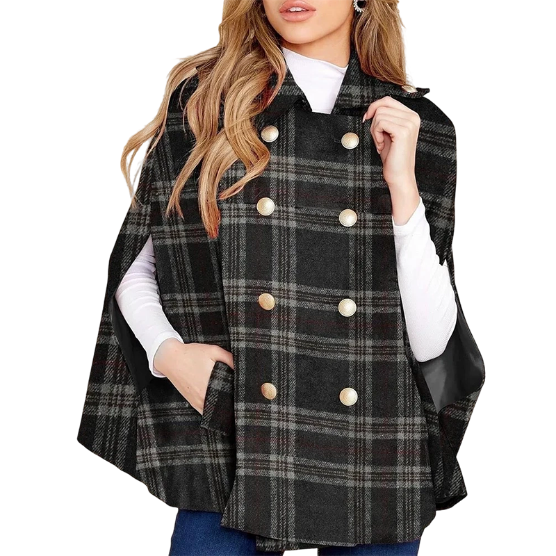 🔥Gratis verzending✈️Vintage geruite capejas voor dames