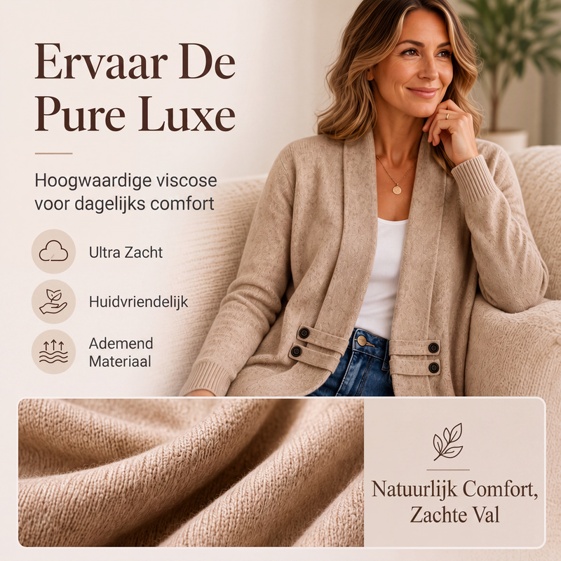 🧥✨Casual double-breasted knitvest voor dames