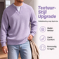 Gelaagde comfortabele wafelgebreid T-shirt