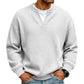 Gelaagde comfortabele wafelgebreid T-shirt