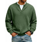 Gelaagde comfortabele wafelgebreid T-shirt