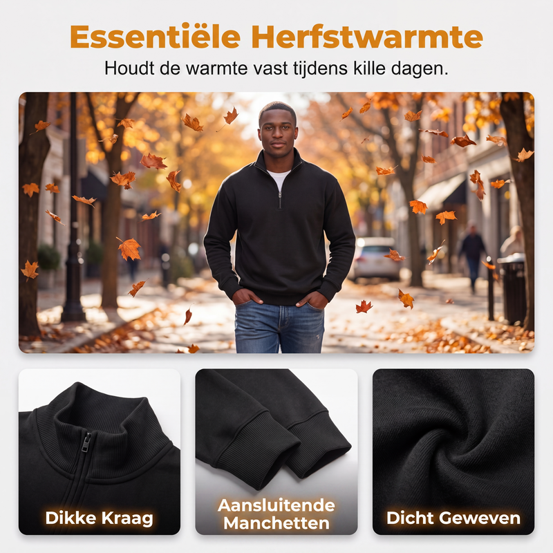 🤍✨Premium sweatshirt met kwartrits