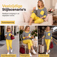 🔥Dames tweedelige set met gestreepte lange mouwen top en broek