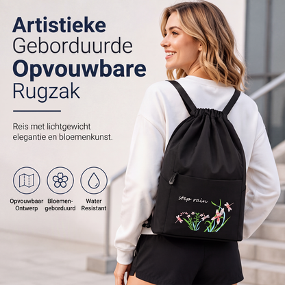 😍Vintage opvouwbare trekkoordrugzak voor vrouwen