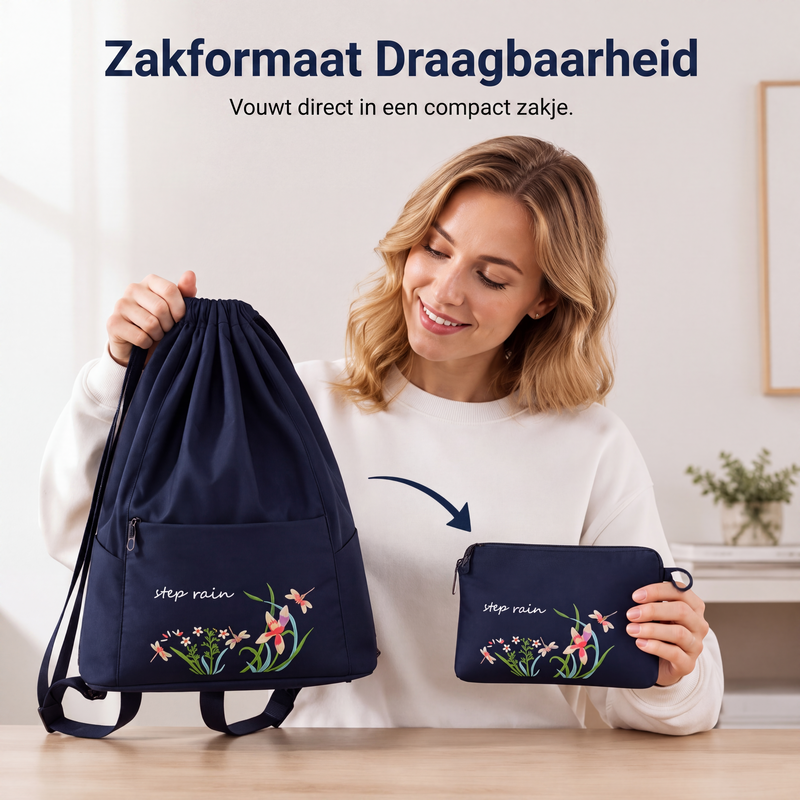 😍Vintage opvouwbare trekkoordrugzak voor vrouwen