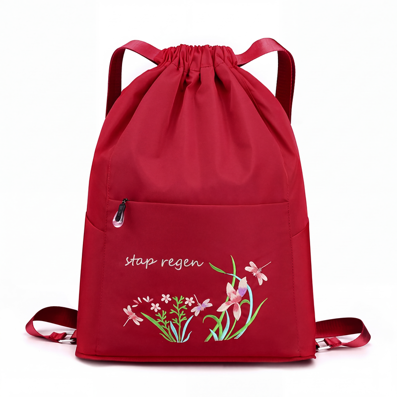 😍Vintage opvouwbare trekkoordrugzak voor vrouwen