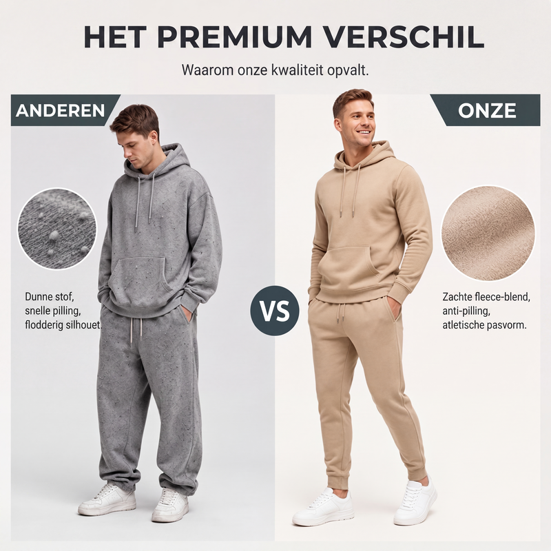 🔥👕Gratis verzending✈️Casuele graphic hoodie en joggingbroek set voor heren