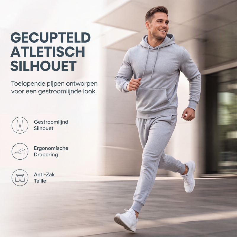 🔥👕Gratis verzending✈️Casuele graphic hoodie en joggingbroek set voor heren