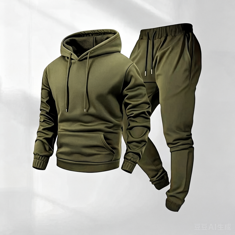 🔥👕Gratis verzending✈️Casuele graphic hoodie en joggingbroek set voor heren
