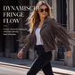 🧥Casual jack voor dames met lange mouwen en franjes