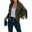 🧥Casual jack voor dames met lange mouwen en franjes