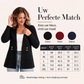 Geribbreid vest voor dames