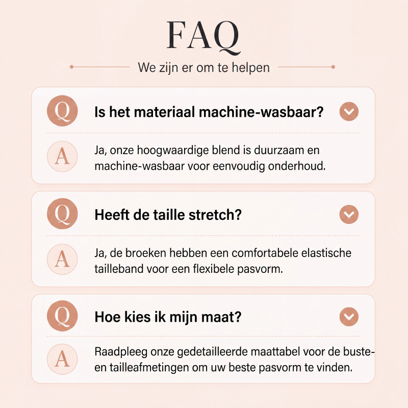 Casuele losvallende top en broekset voor dames