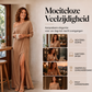 🔥Gratis verzending✈️ Dames Off Shoulder Jurk met Zijsplit 👗 Elegant, Vrouwelijk & Flatterende Pasvorm