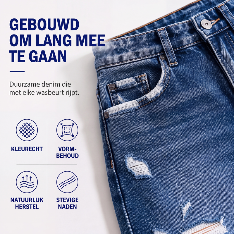 💎 Exclusieve Deal ✨ Dames High Waist Gescheurde Jeans 👖 Trendy Look, Comfortabele Pasvorm & Flatterend Design
