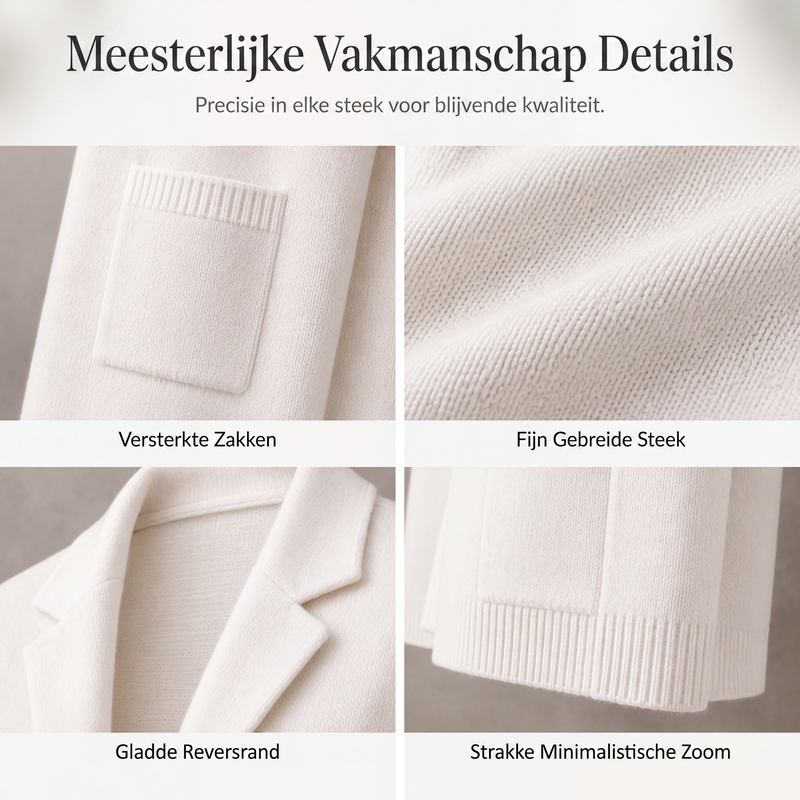 🌸 Nieuwe Collectie ✨ Gebreid Damesvest met Reverskraag 🧶 Elegant Design, Zacht & Comfortabel