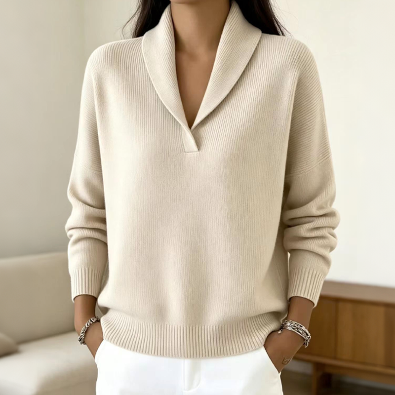 ✨ Nieuwe Collectie 🌸 Dames Pullover Trui met Sjaalkraag 🧶 Elegant, Zacht & Comfortabel Warm