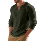 Zachte casual vrijetijdstop met lange mouwen voor heren