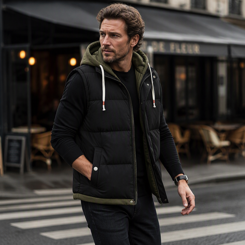 🔥Gratis verzending✈️Verdikte gewatteerde winterbodywarmer met capuchon