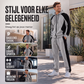🔥Gratis verzending✈️50% OFF🔥Heren Kleurblok Ritshoodie & Joggingbroek Set