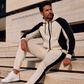 🔥Gratis verzending✈️50% OFF🔥Heren Kleurblok Ritshoodie & Joggingbroek Set