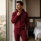 🔥Gratis verzending✈️50% OFF🔥Heren Kleurblok Ritshoodie & Joggingbroek Set