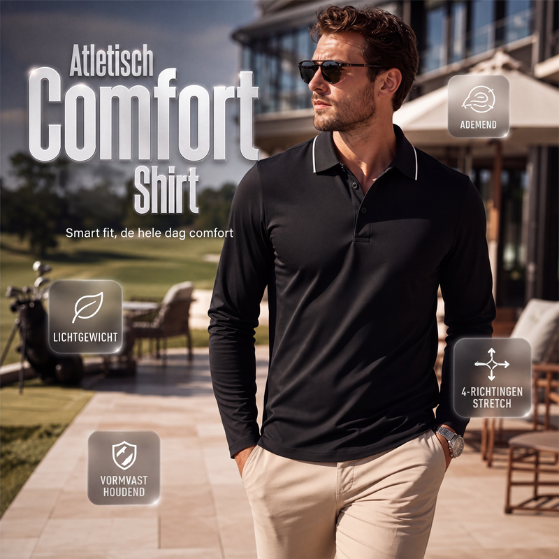 Korte mouw golfsportshirt voor heren