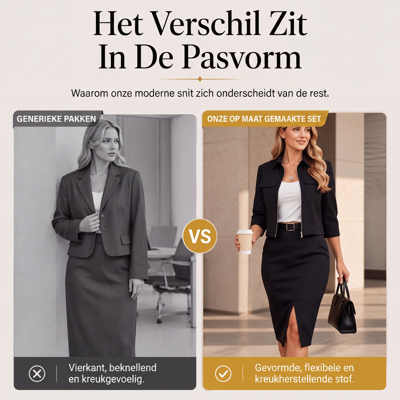 🌸👗Dames 2-delige rokset