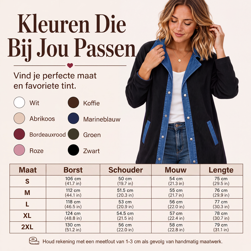 🧥🔥Gratis verzending✈️Casuele spijkerjack voor dames met patchwork