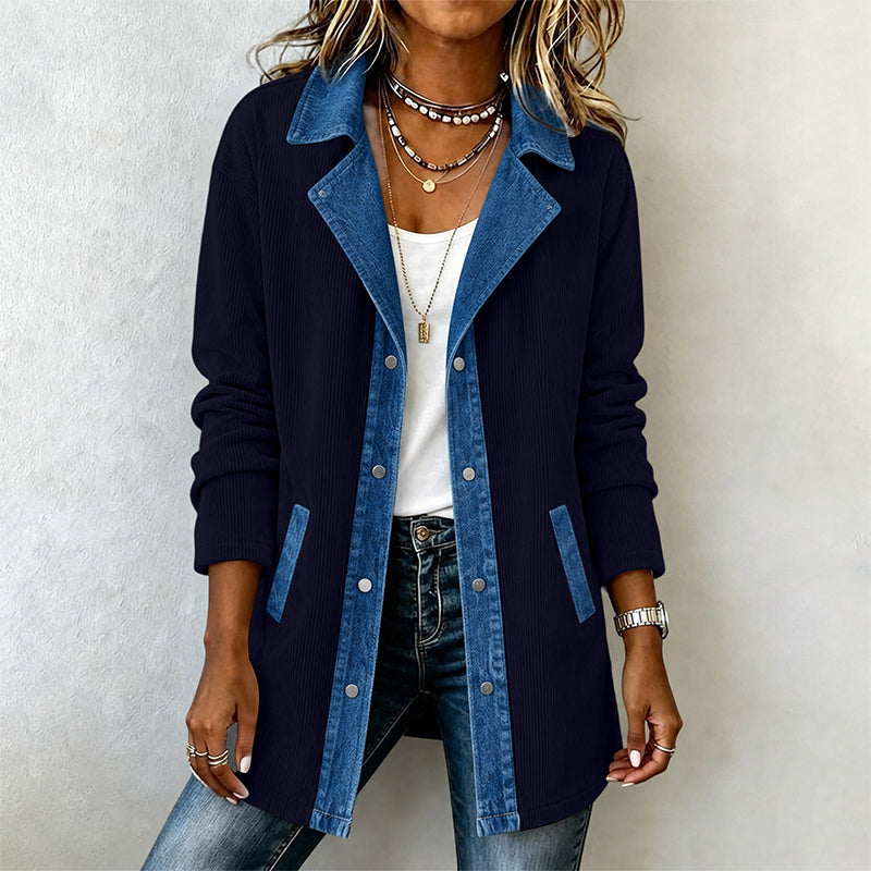 🧥🔥Gratis verzending✈️Casuele spijkerjack voor dames met patchwork