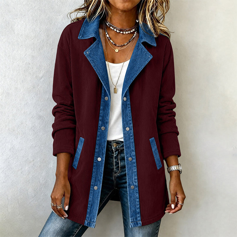 🧥🔥Gratis verzending✈️Casuele spijkerjack voor dames met patchwork