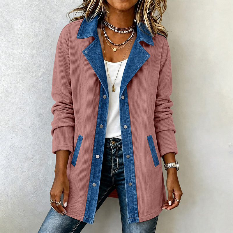 🧥🔥Gratis verzending✈️Casuele spijkerjack voor dames met patchwork
