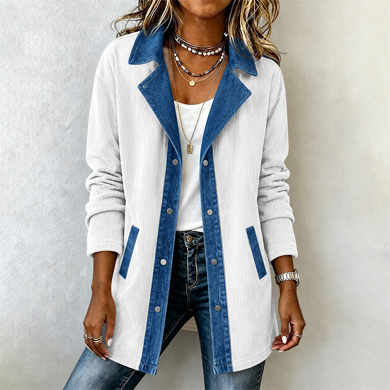 🧥🔥Gratis verzending✈️Casuele spijkerjack voor dames met patchwork