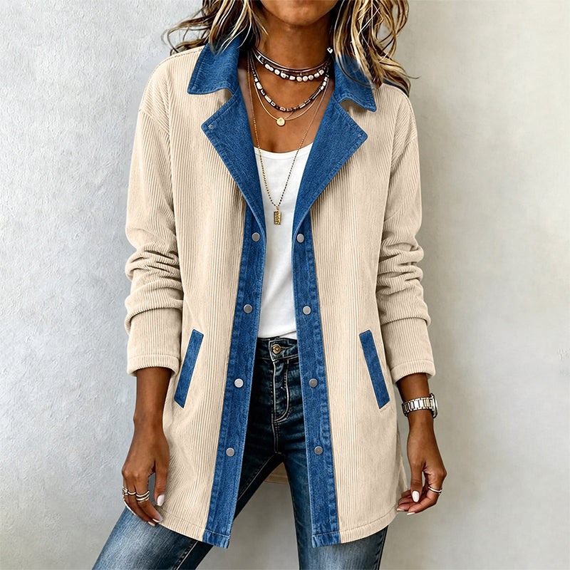 🧥🔥Gratis verzending✈️Casuele spijkerjack voor dames met patchwork