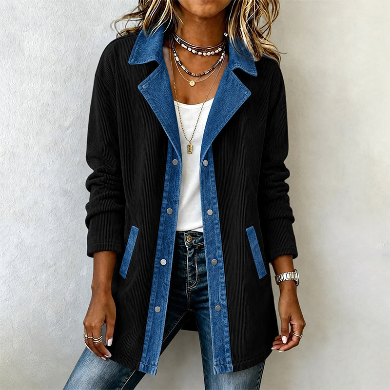 🧥🔥Gratis verzending✈️Casuele spijkerjack voor dames met patchwork