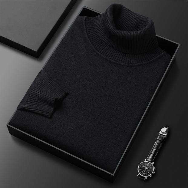 🔥Herensweater van premium kasjmier in effen kleur