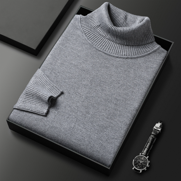 🔥Herensweater van premium kasjmier in effen kleur