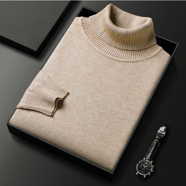 🔥Herensweater van premium kasjmier in effen kleur