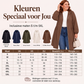 🔥Gratis verzending✈️Casual losvallende halflange capuchonjas voor dames