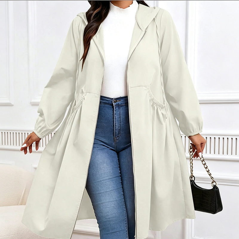 🔥Gratis verzending✈️Casual losvallende halflange capuchonjas voor dames