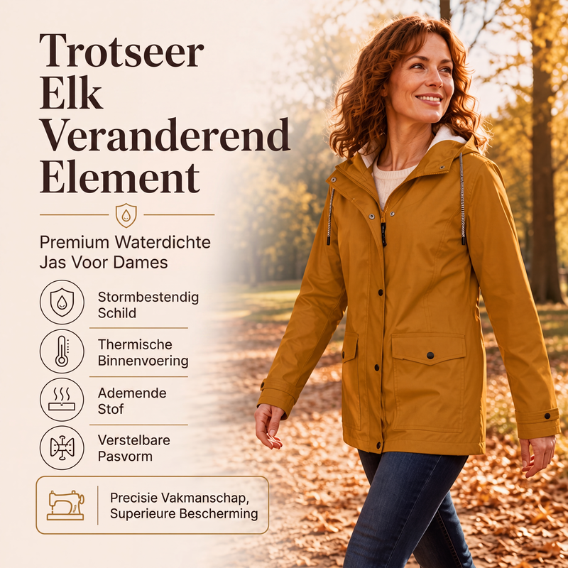 🔥Gratis verzending✈️Dames jack met capuchon, winddicht en met pluche voering