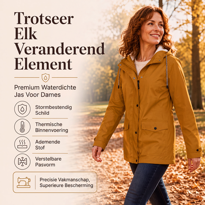 🔥Gratis verzending✈️Dames jack met capuchon, winddicht en met pluche voering