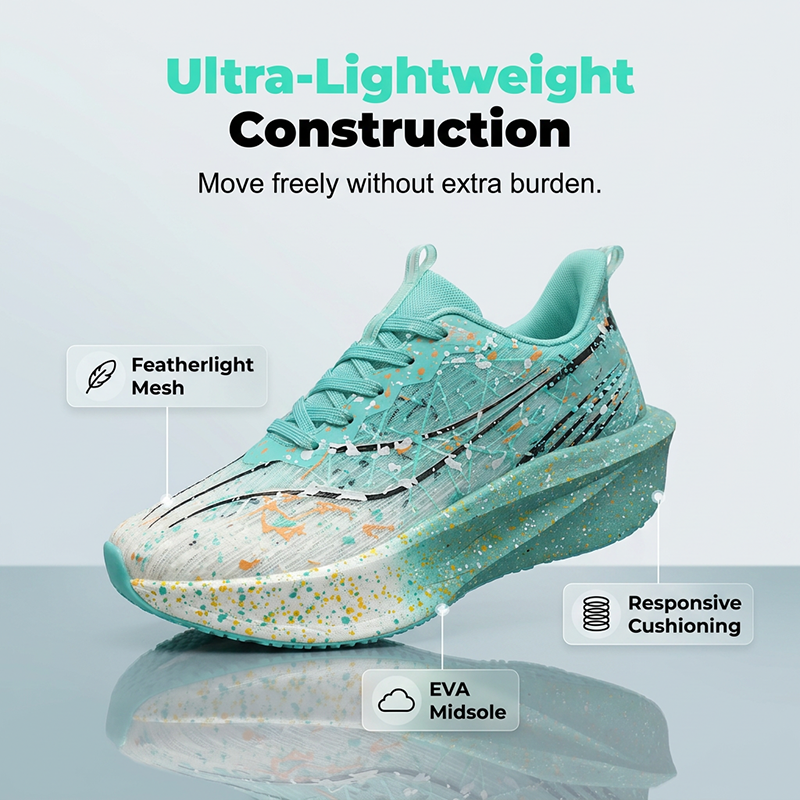 📢📢50% KORTING !! ⏰Casual sneakers met glow-in-the-dark-spetterprint
